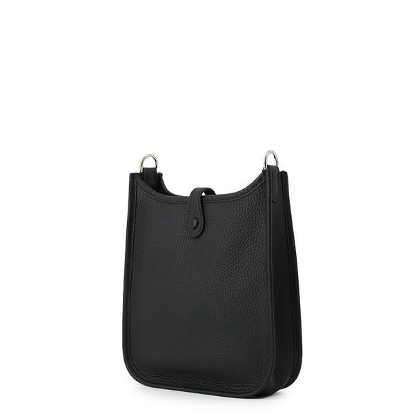 エルメス ショルダーバッグ エブリンTPM 111cm ブラック/シルバー金具 トリヨンクレマンス K刻印 HERMES Evelyne 黒