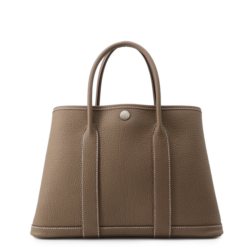 エルメス トートバッグ ガーデンパーティTPM エトゥープ/シルバー金具 ネゴンダ G刻印 HERMES Garden Party