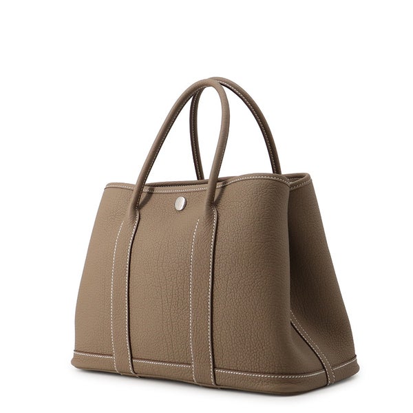 エルメス トートバッグ ガーデンパーティTPM エトゥープ/シルバー金具 ネゴンダ G刻印 HERMES Garden Party