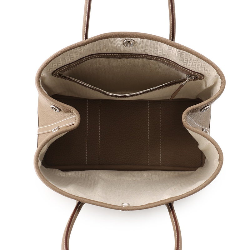 エルメス トートバッグ ガーデンパーティTPM エトゥープ/シルバー金具 ネゴンダ G刻印 HERMES Garden Party