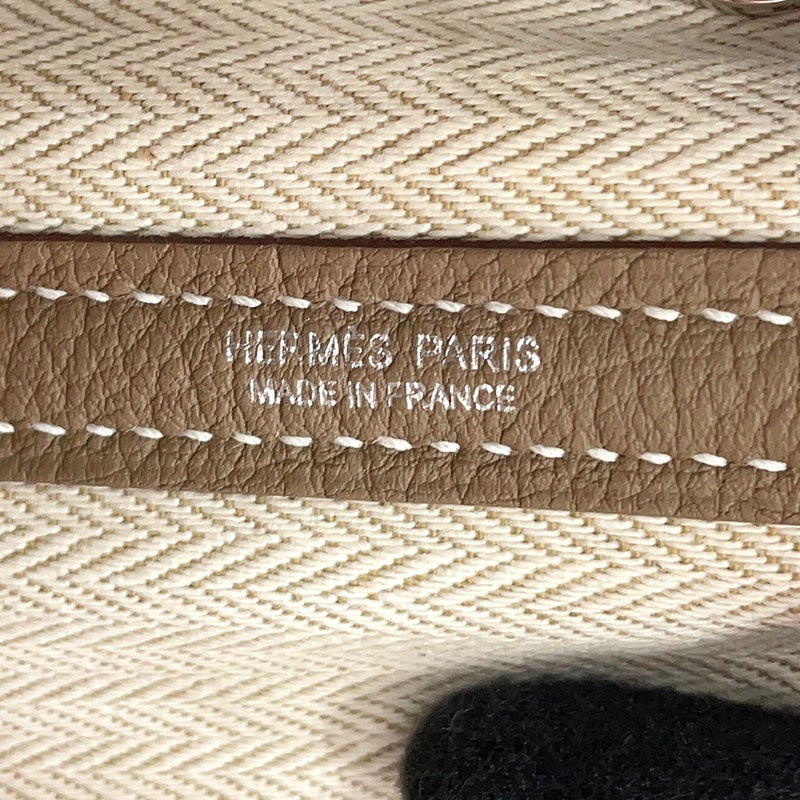 エルメス トートバッグ ガーデンパーティTPM エトゥープ/シルバー金具 ネゴンダ G刻印 HERMES Garden Party