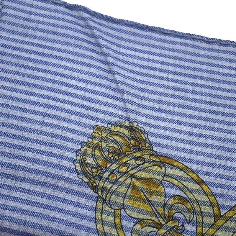 エルメス スカーフ カレ140 カレジェアン カヴァルカドュール レイユール Cavalcadour Rayure HERMES カシミヤ シルク 20221年春夏
