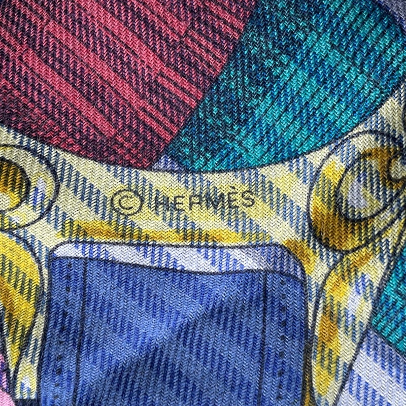 エルメス スカーフ カレ140 カレジェアン カヴァルカドュール レイユール Cavalcadour Rayure HERMES カシミヤ シルク 20221年春夏