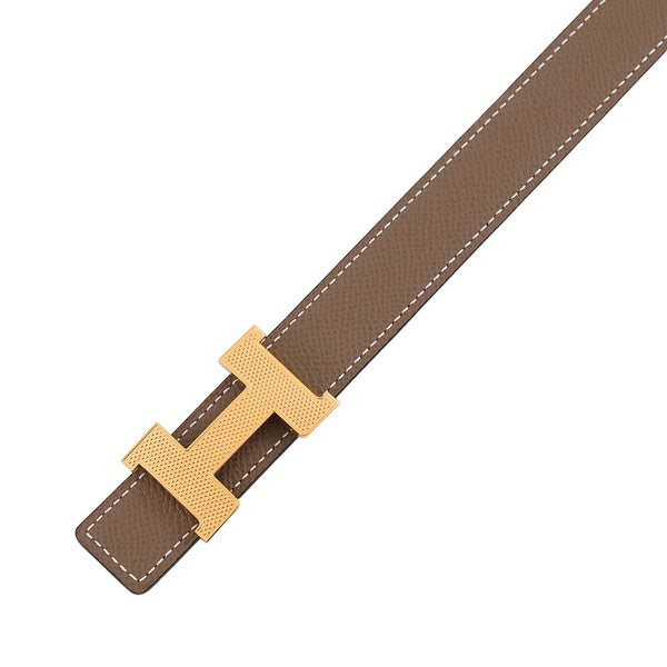 エルメス ベルト コンスタンスH ギロッシュ ブラック/エトゥープ/ゴールド金具 スイフト/エプソン B刻印 サイズ70 黒