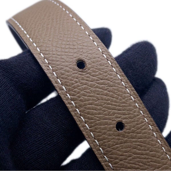エルメス ベルト コンスタンスH ギロッシュ ブラック/エトゥープ/ゴールド金具 スイフト/エプソン B刻印 サイズ70 黒