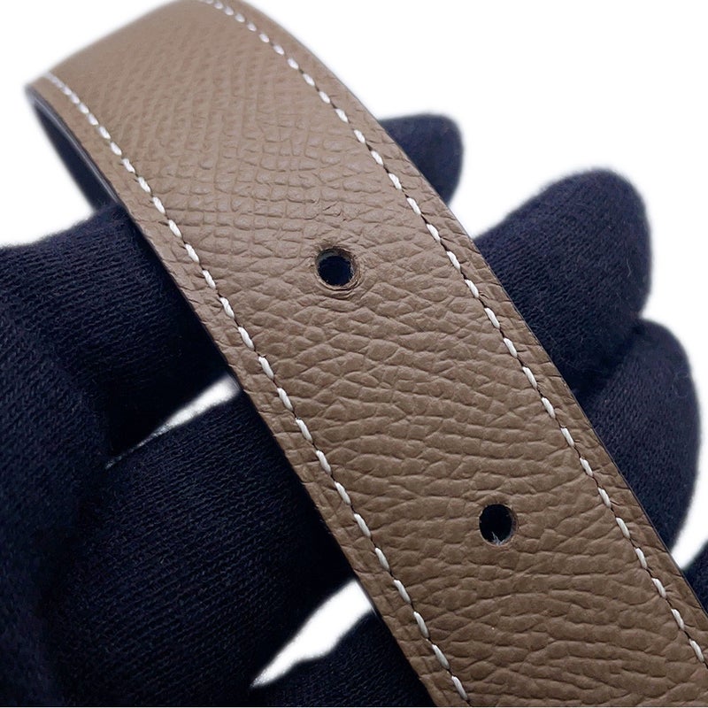 エルメス ベルト コンスタンスH ギロッシュ ブラック/エトゥープ/ゴールド金具 スイフト/エプソン B刻印 サイズ70 黒
