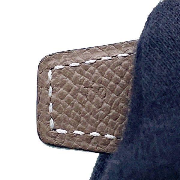 エルメス ベルト コンスタンスH ギロッシュ ブラック/エトゥープ/ゴールド金具 スイフト/エプソン B刻印 サイズ70 黒