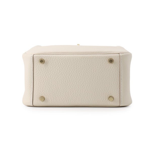 エルメス ハンドバッグ リンディ ミニ クレ/ゴールド金具 トリヨンクレマンス G刻印 HERMES 2wayショルダーバッグ