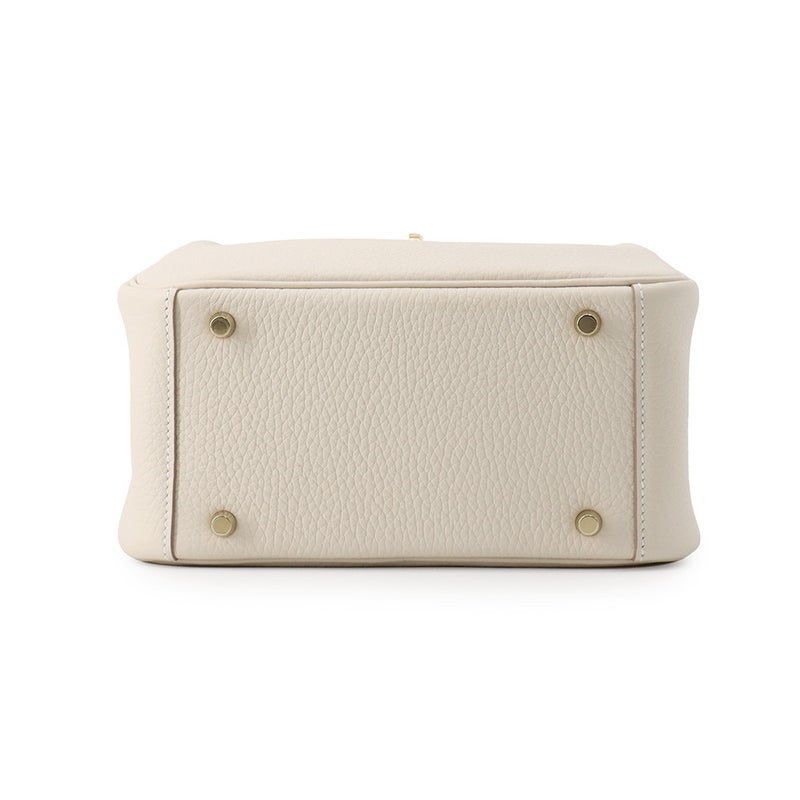 エルメス ハンドバッグ リンディ ミニ クレ/ゴールド金具 トリヨンクレマンス G刻印 HERMES 2wayショルダーバッグ