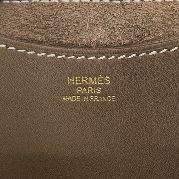 エルメス トートバッグ インザループ 18 エトゥープ/ゴールド金具 トリヨンクレマンス/スイフト B刻印 HERMES
