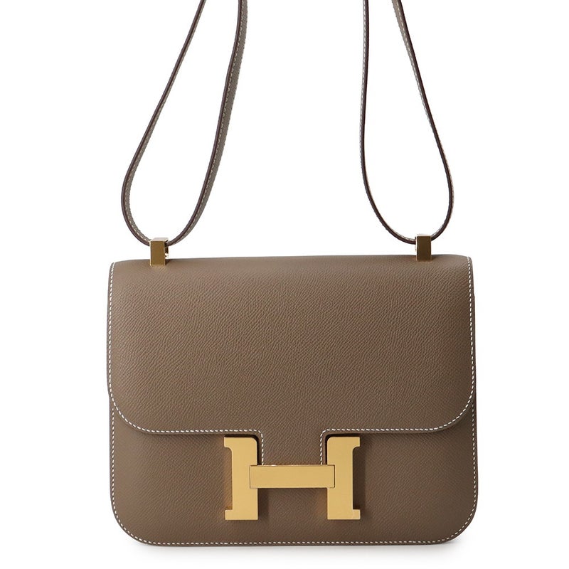 エルメス ショルダーバッグ コンスタンス24 ミロワール エトゥープ/ゴールド金具 エプソン B刻印 HERMES