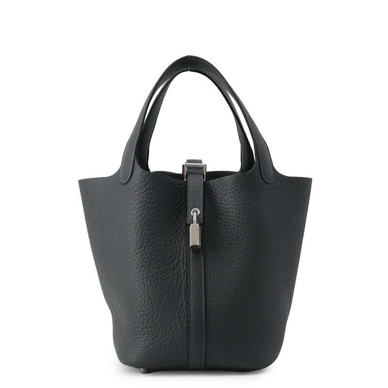 エルメス ハンドバッグ ピコタンロックPM グリミスティ/シルバー金具 トリヨンクレマンス G刻印 HERMES トートバッグ
