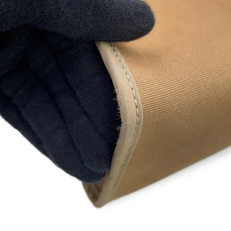 エルメス エールバッグジップPM エトゥープ/エベンヌ/シルバー金具 トワルオフィシエ/ヴァッシュハンター D刻印 HERMES
