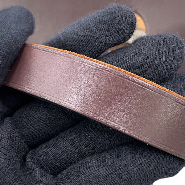 エルメス エールバッグジップPM エトゥープ/エベンヌ/シルバー金具 トワルオフィシエ/ヴァッシュハンター D刻印 HERMES