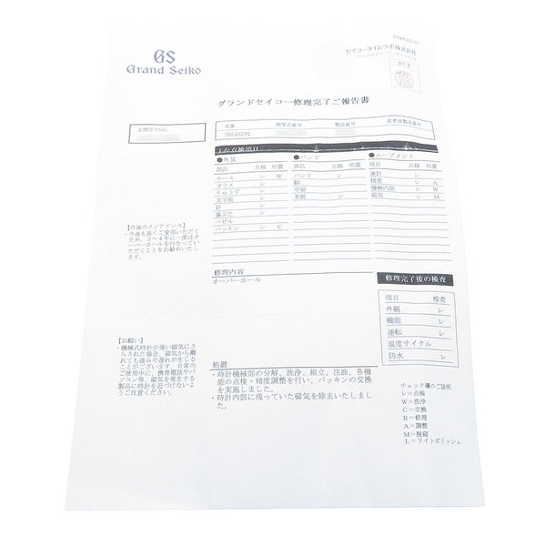 セイコー グランドセイコー スポーツコレクション マスターショップ限定 SBGH291 SEIKO 腕時計 黒文字盤