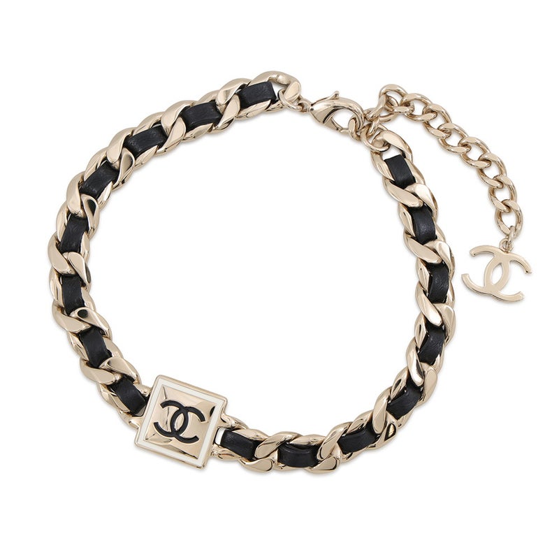 シャネル チョーカー ココマーク メタル レザー B21B CHANEL アクセサリー ネックレス