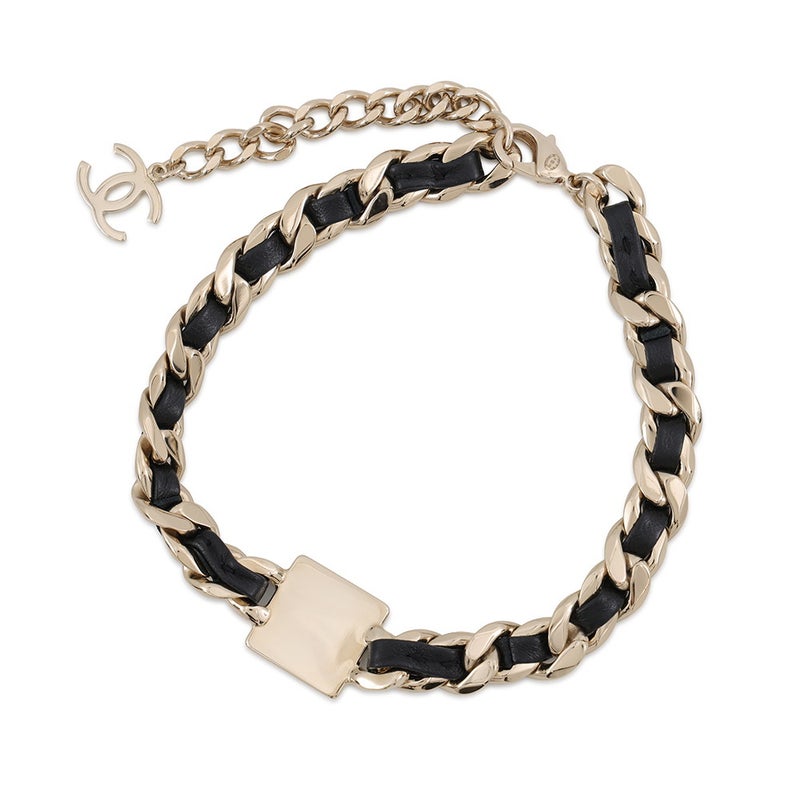 シャネル チョーカー ココマーク メタル レザー B21B CHANEL アクセサリー ネックレス