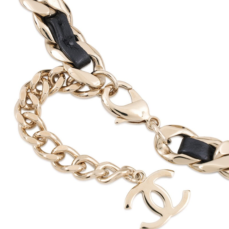 シャネル チョーカー ココマーク メタル レザー B21B CHANEL アクセサリー ネックレス