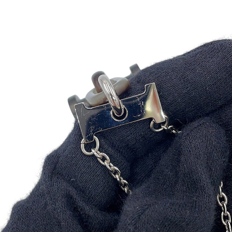 エルメス ネックレス モビール H バッファローホーン HERMES 黒