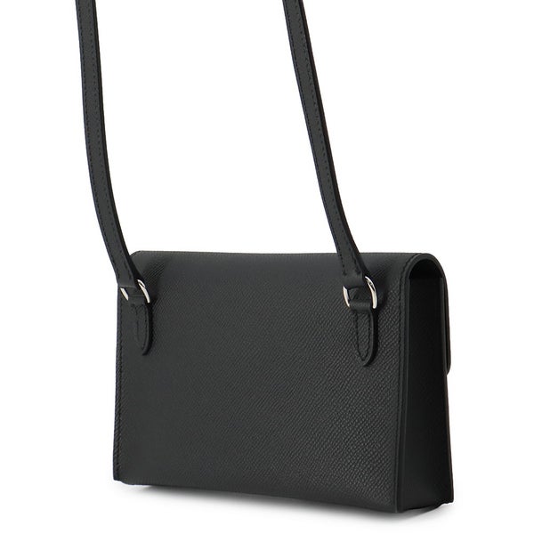 エルメス ショルダーウォレット ナップ トゥーゴー ブラック/シルバー金具/ラッカー金具 エプソン G刻印 財布 黒
