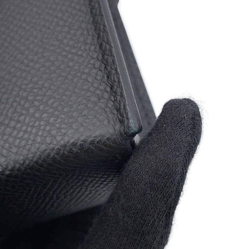 エルメス ショルダーウォレット ナップ トゥーゴー ブラック/シルバー金具/ラッカー金具 エプソン G刻印 財布 黒
