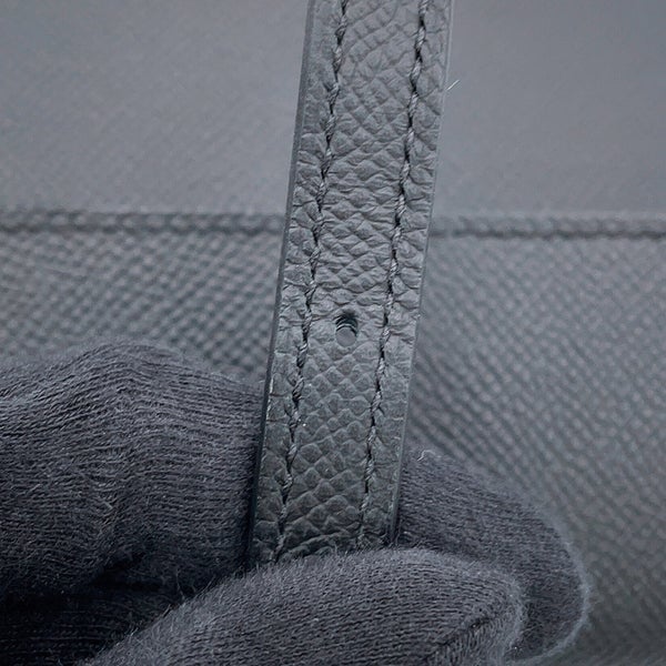 エルメス ショルダーウォレット ナップ トゥーゴー ブラック/シルバー金具/ラッカー金具 エプソン G刻印 財布 黒