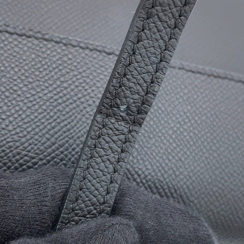 エルメス ショルダーウォレット ナップ トゥーゴー ブラック/シルバー金具/ラッカー金具 エプソン G刻印 財布 黒