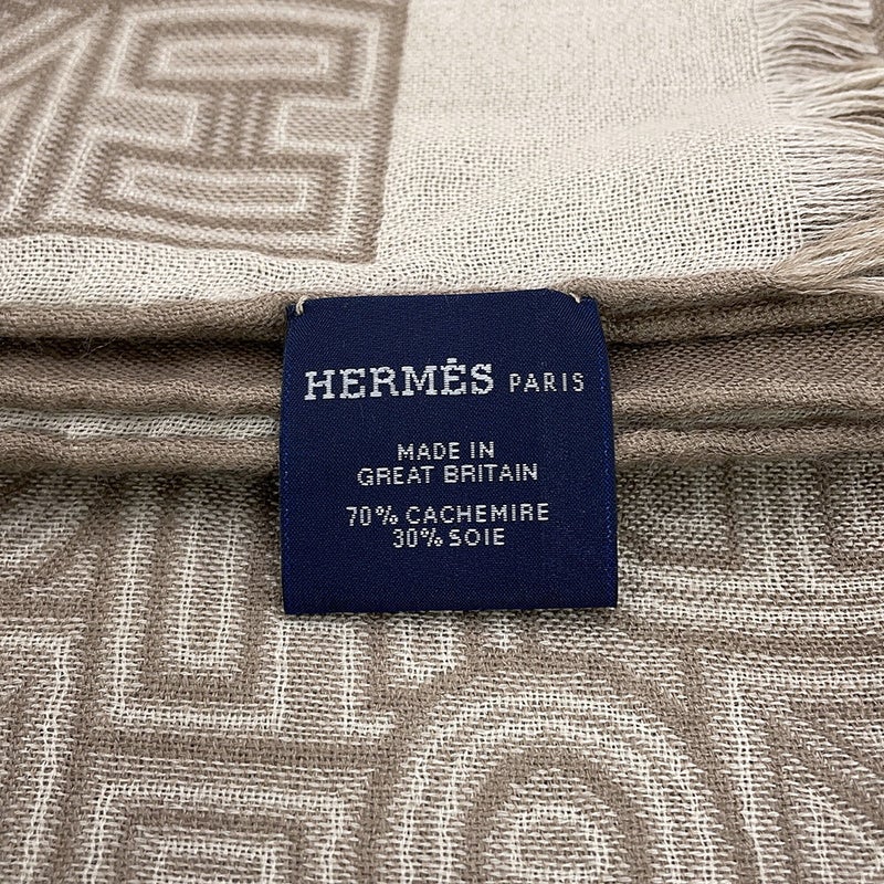 エルメス ストール シェーヌダンクル カシミヤ シルク HERMES