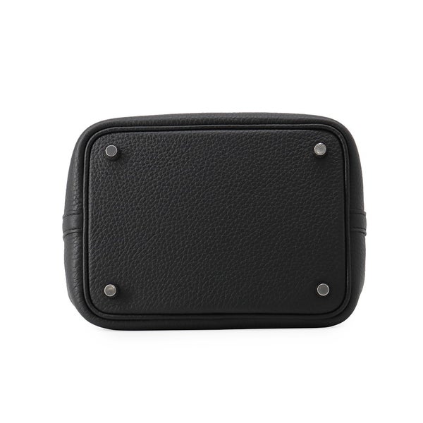 エルメス ハンドバッグ ピコタンロックPM ブラック/シルバー金具 トリヨンクレマンス G刻印 HERMES 黒