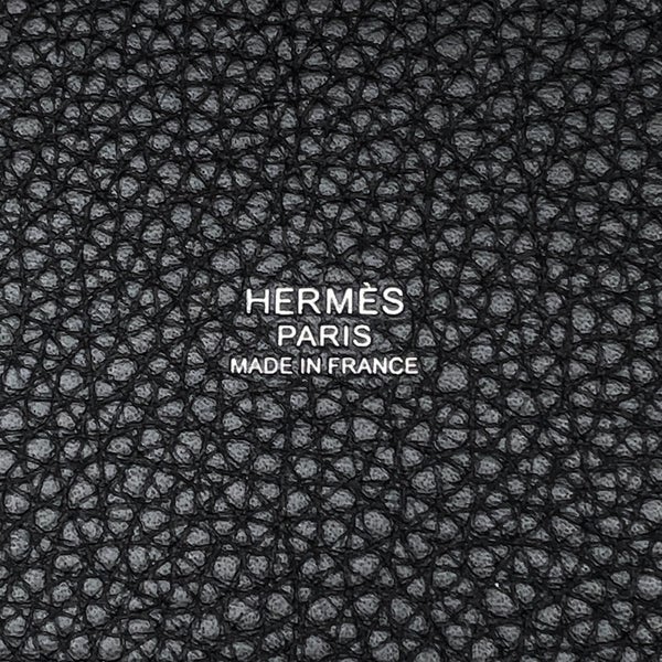エルメス ハンドバッグ ピコタンロックPM ブラック/シルバー金具 トリヨンクレマンス G刻印 HERMES 黒