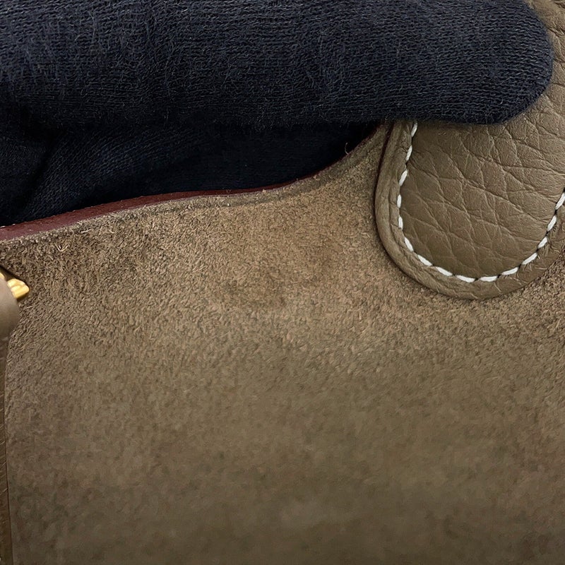 エルメス ハンドバッグ ピコタンロックPM エトゥープ/エトゥープ金具 トリヨンクレマンス G刻印 HERMES