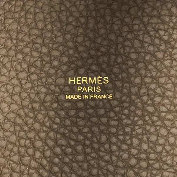 エルメス ハンドバッグ ピコタンロックPM エトゥープ/エトゥープ金具 トリヨンクレマンス G刻印 HERMES