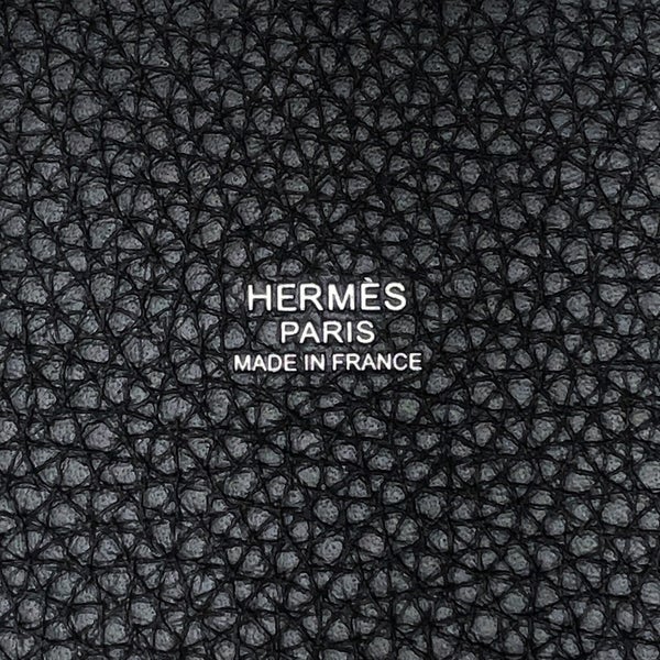 エルメス ハンドバッグ ピコタンロックPM ブラック/シルバー金具 トリヨンクレマンス G刻印 HERMES 黒