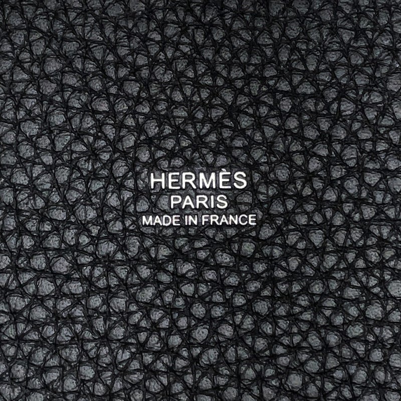 エルメス ハンドバッグ ピコタンロックPM ブラック/シルバー金具 トリヨンクレマンス G刻印 HERMES 黒