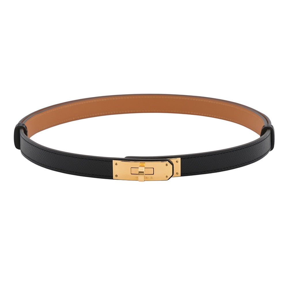エルメス ケリーベルト ブラック/ゴールド金具 エプソン Z刻印 HERMES