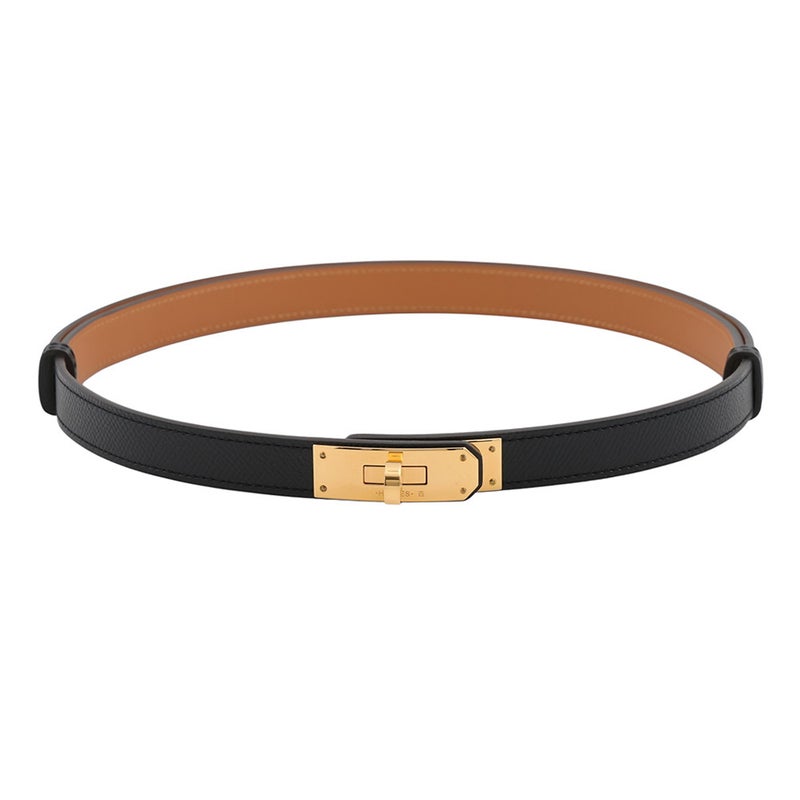 エルメス ケリーベルト ブラック/ゴールド金具 エプソン Z刻印 HERMES 黒