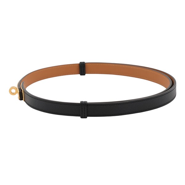エルメス ケリーベルト ブラック/ゴールド金具 エプソン Z刻印 HERMES 黒