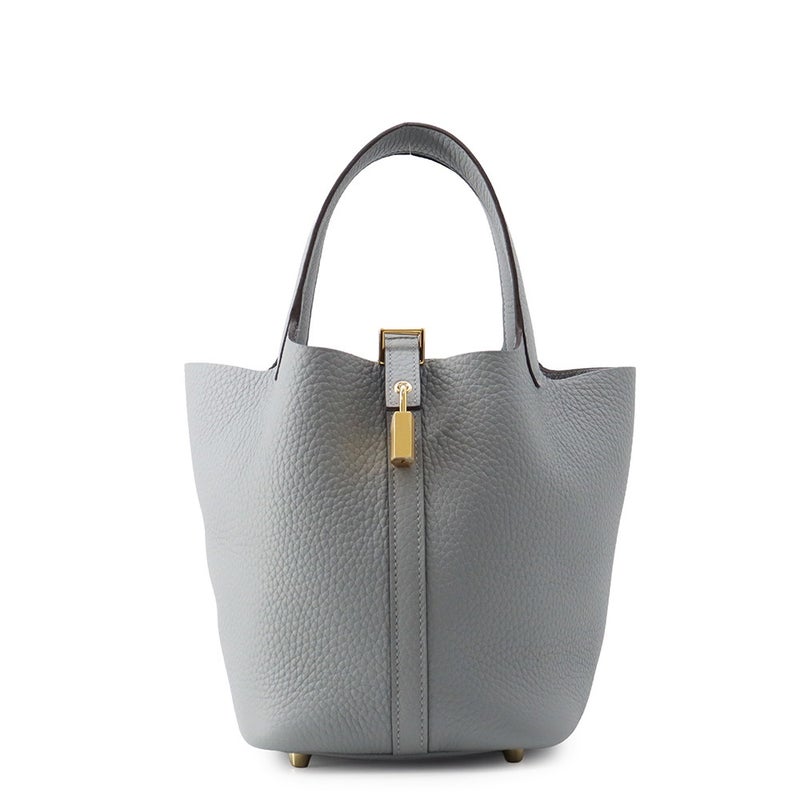 エルメス ハンドバッグ ピコタンロックPM グリパンタン/ゴールド金具 トリヨンクレマンス G刻印 HERMES
