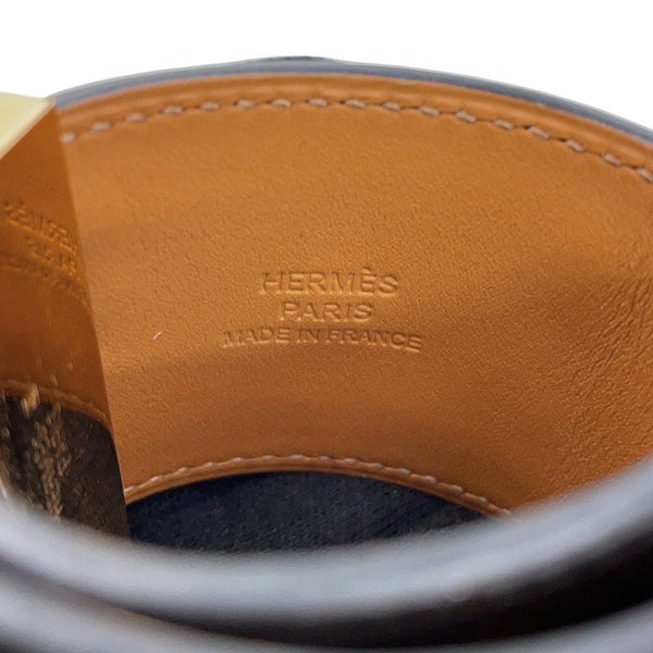 エルメス ブレスレット コリエ・ド・シアン ブラック/ゴールド金具 エプソン/スイフト X刻印 サイズXS HERMES