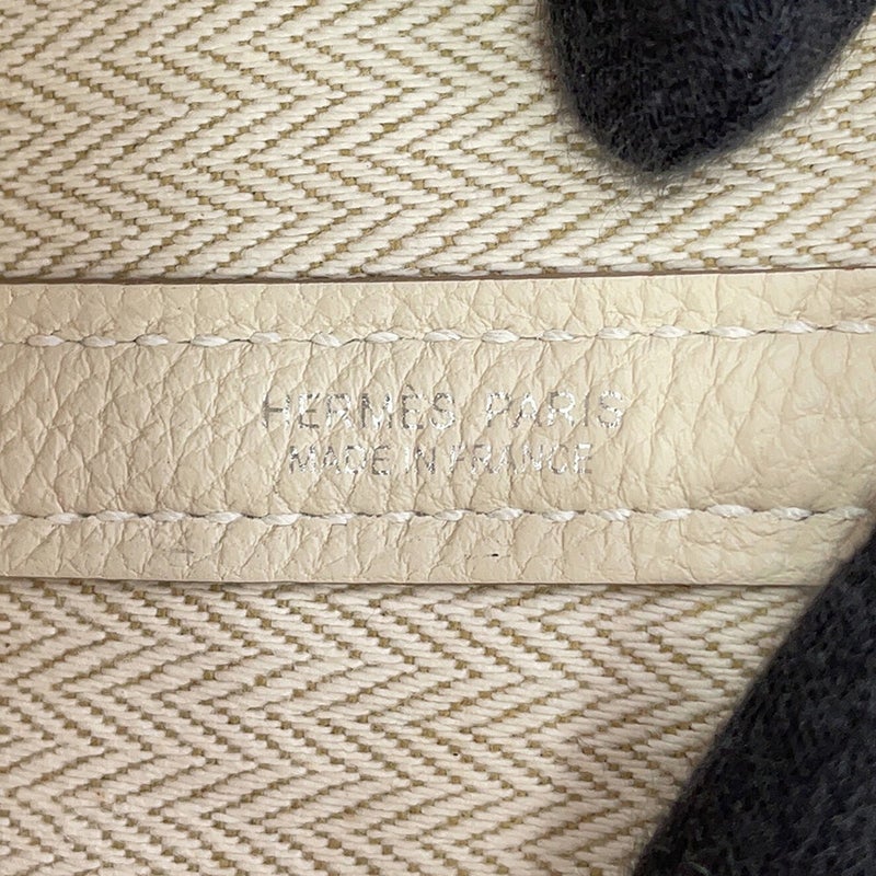 エルメス トートバッグ ネオ・ガーデン 23 ガーデンパーティ クレ/シルバー金具 ネゴンダ K刻印