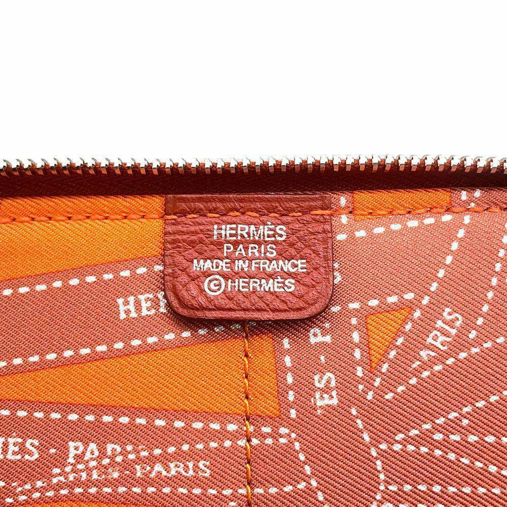 エルメス 手帳カバー アジェンダジップ シルクイン ブリック/シルバー