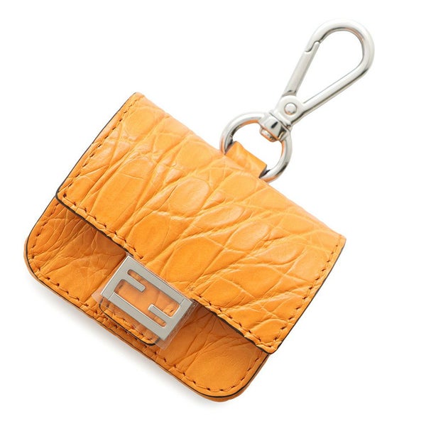 フェンディ AirPods Pro ケース バゲット クロコダイル 7AS157 FENDI チャーム