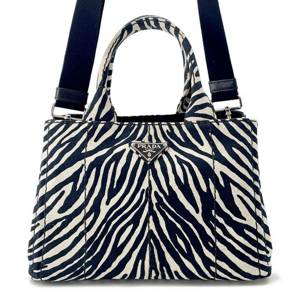 プラダ トートバッグ カナパ CANAPA ゼブラ 1BG439 PRADA バッグ 2wayショルダー