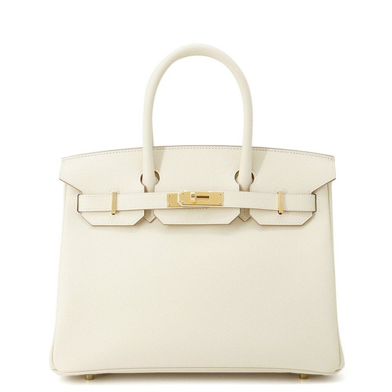 エルメス バーキン30 クレ/ゴールド金具 エプソン K刻印 HERMES Birkin ハンドバッグ