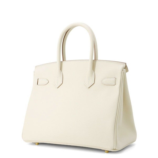 エルメス バーキン30 クレ/ゴールド金具 エプソン K刻印 HERMES Birkin ハンドバッグ