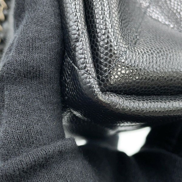 シャネル ハンドバッグ マトラッセ トップハンドル キャビアスキン AP4568 CHANEL 2way 黒