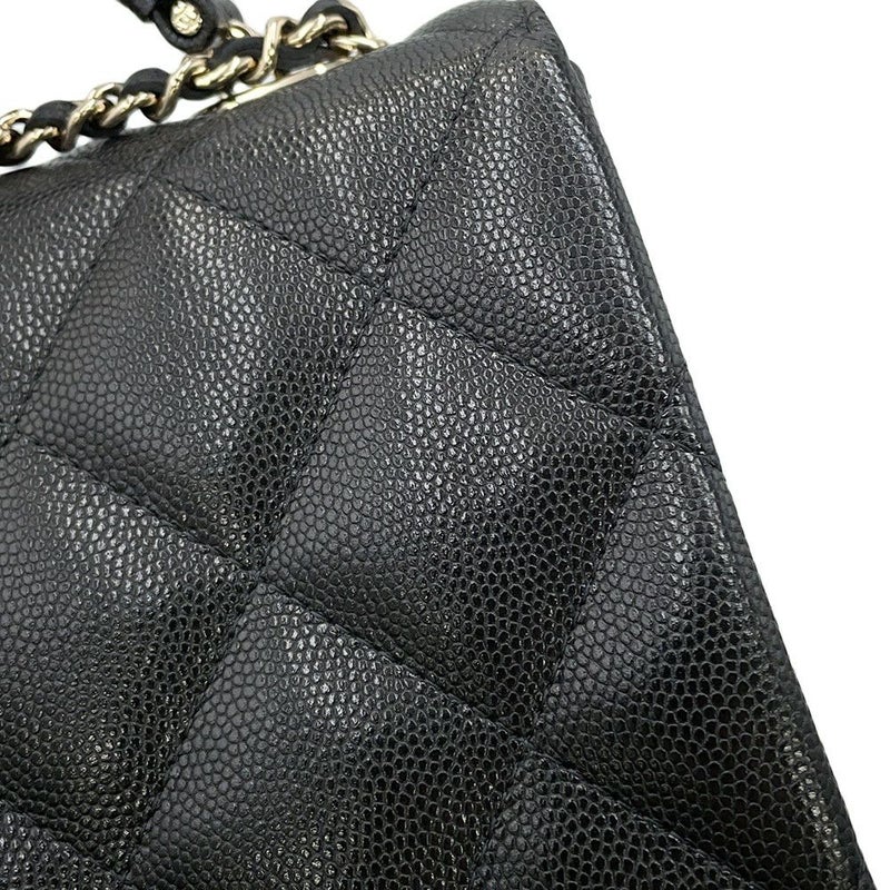 シャネル ハンドバッグ マトラッセ トップハンドル キャビアスキン AP4568 CHANEL 2way 黒