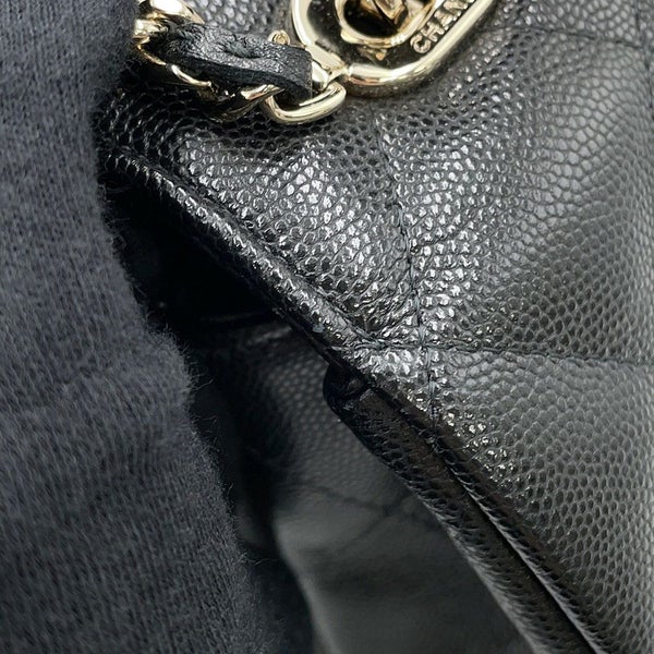 シャネル ハンドバッグ マトラッセ トップハンドル キャビアスキン AP4568 CHANEL 2way 黒