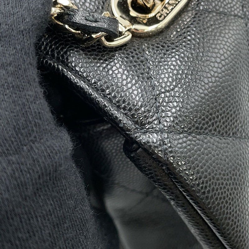 シャネル ハンドバッグ マトラッセ トップハンドル キャビアスキン AP4568 CHANEL 2way 黒