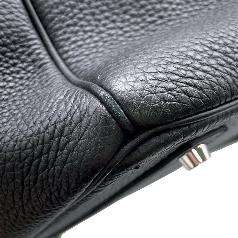 エルメス バーキン40 ブラック/シルバー金具 トゴ D刻印 HERMES Birkin ハンドバッグ 黒